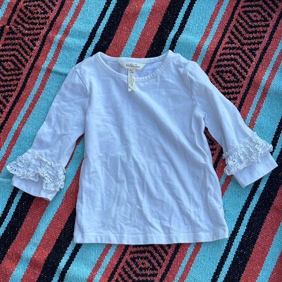 Matilda Jane Other - Matilda Jane White Ruffled Kids Top